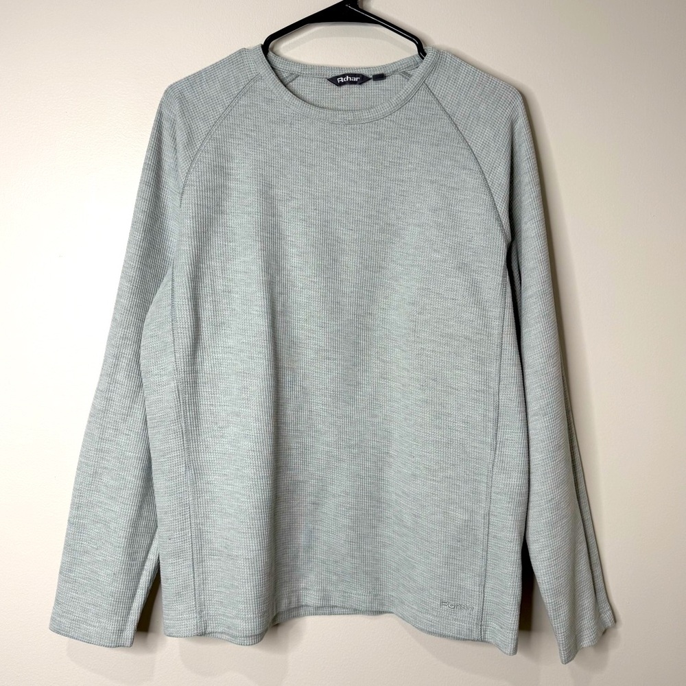 Rohan Gridlock Gray Long Sleeve Thermal Base Layer Outdoor Shirt Size Medium